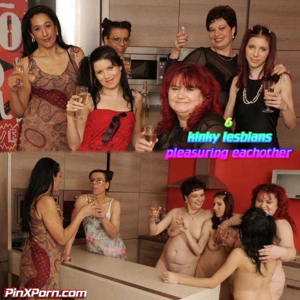 Alexia O, Bernice, Elyse, Judita, Talida, Vianne 6 kinky lesbians pleasuring eachother