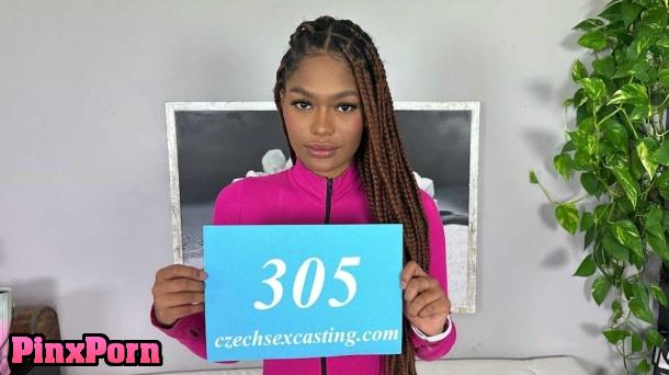 CzechSexCasting E305 Sara Isabel CZECH Hot latina with braids and sexy ass fucks at a casting