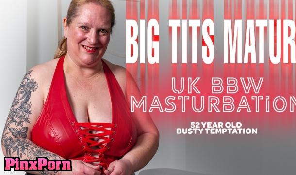 Big tits and a nice ass! Busty Temptation solo masturbation video!