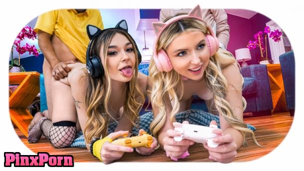 Della Cate, Britt Blair, No More Gaming Bff’s Share Some Daddy Dick