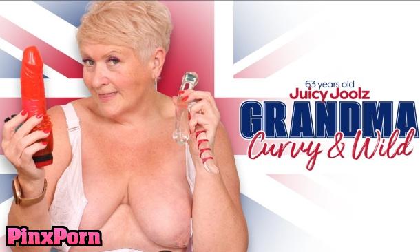 Horny British Granny Juicy Joolz Knows How to Keep Herself Busy
