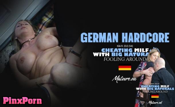 German MILF Kiki R. Cheats with a Stranger and Takes His Cum in Her Mouth